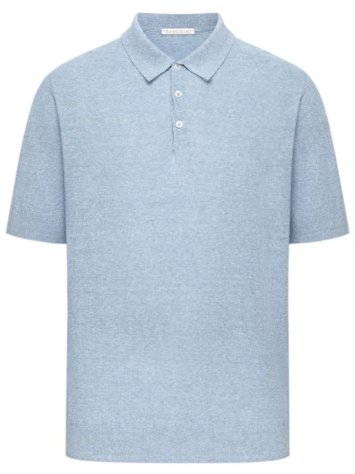 Поло изо льна и хлопка RASCHINI