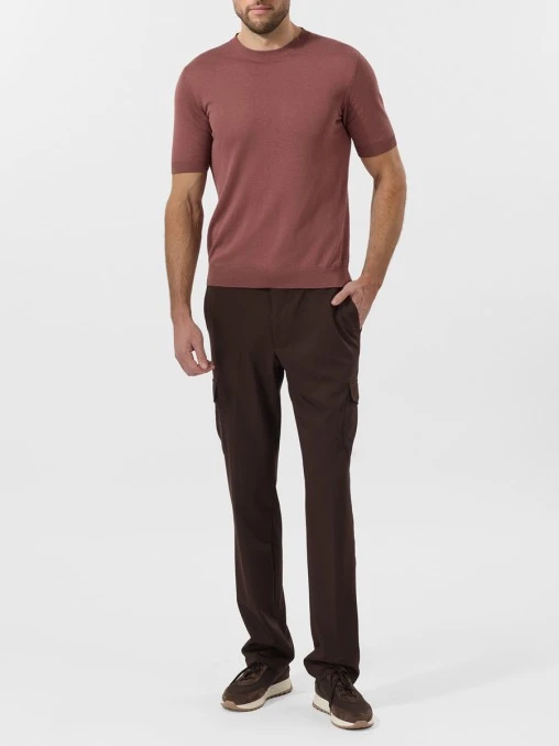 Футболка из шёлка и хлопка RASCHINI