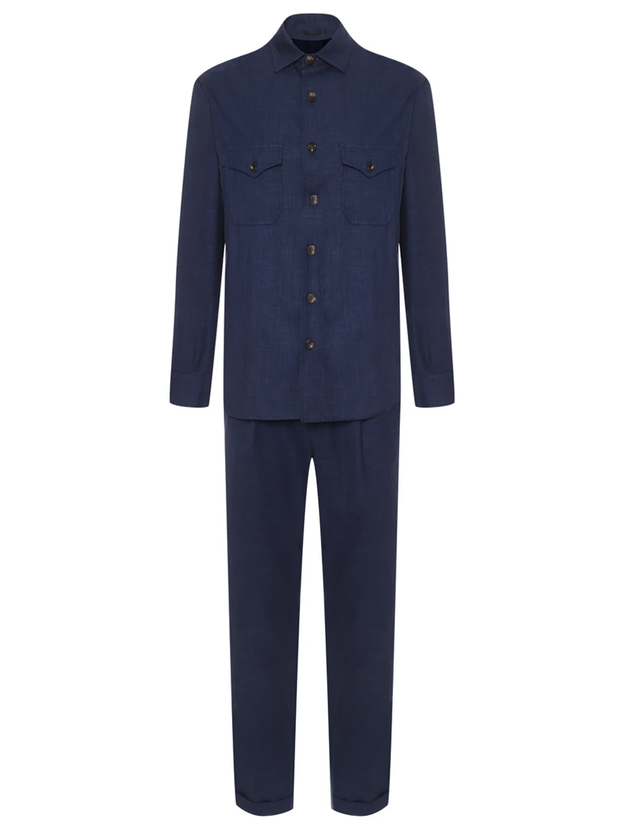 Костюм из шерсти и льна