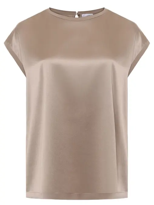 Топ шелковый BRUNELLO CUCINELLI