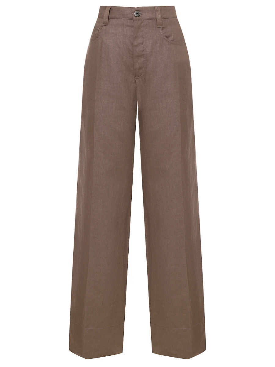 Джинсы льняные