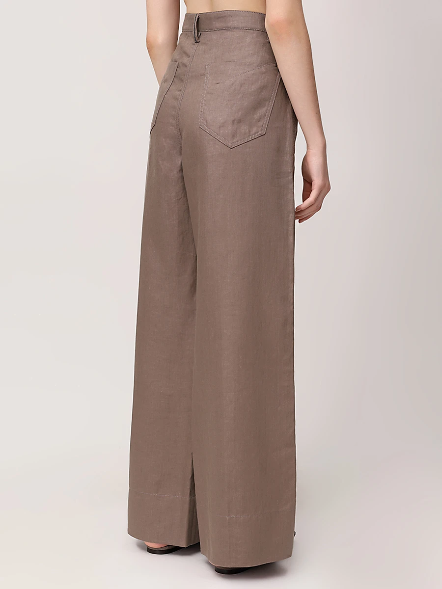 Джинсы льняные