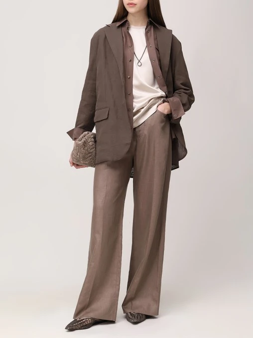 Джинсы льняные BRUNELLO CUCINELLI