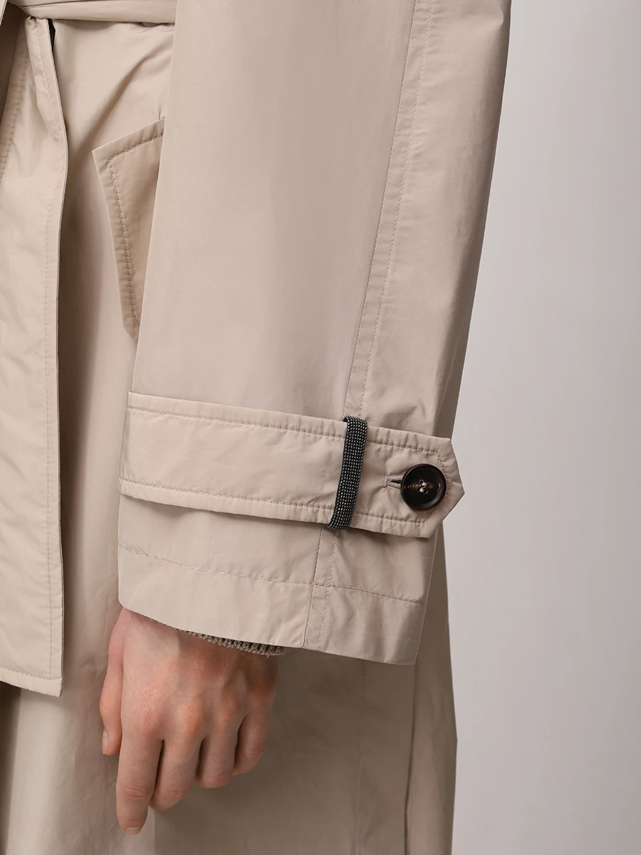 Плащ однотонный