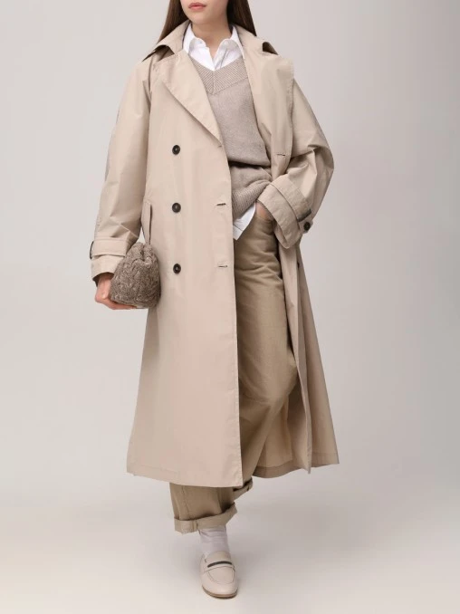 Плащ однотонный BRUNELLO CUCINELLI