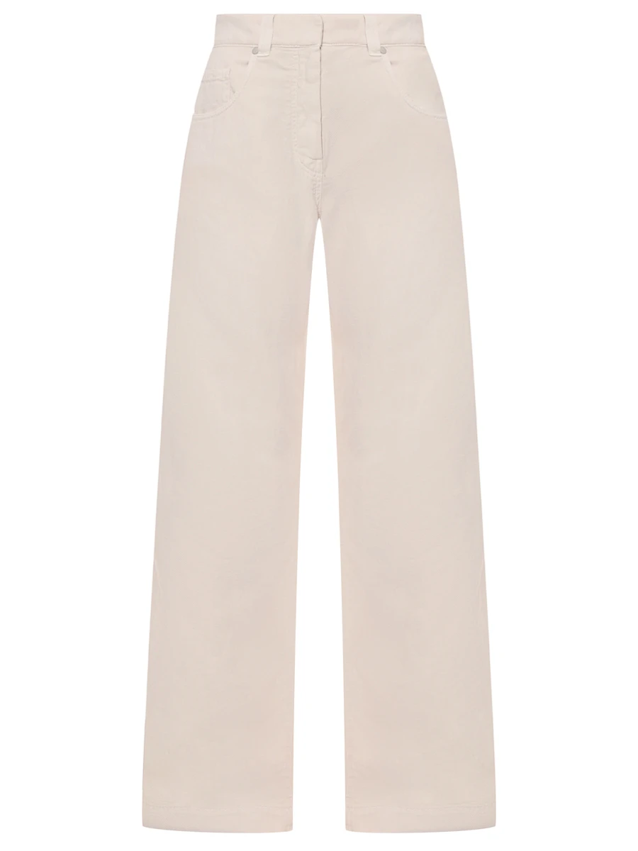 Джинсы из хлопка и льна