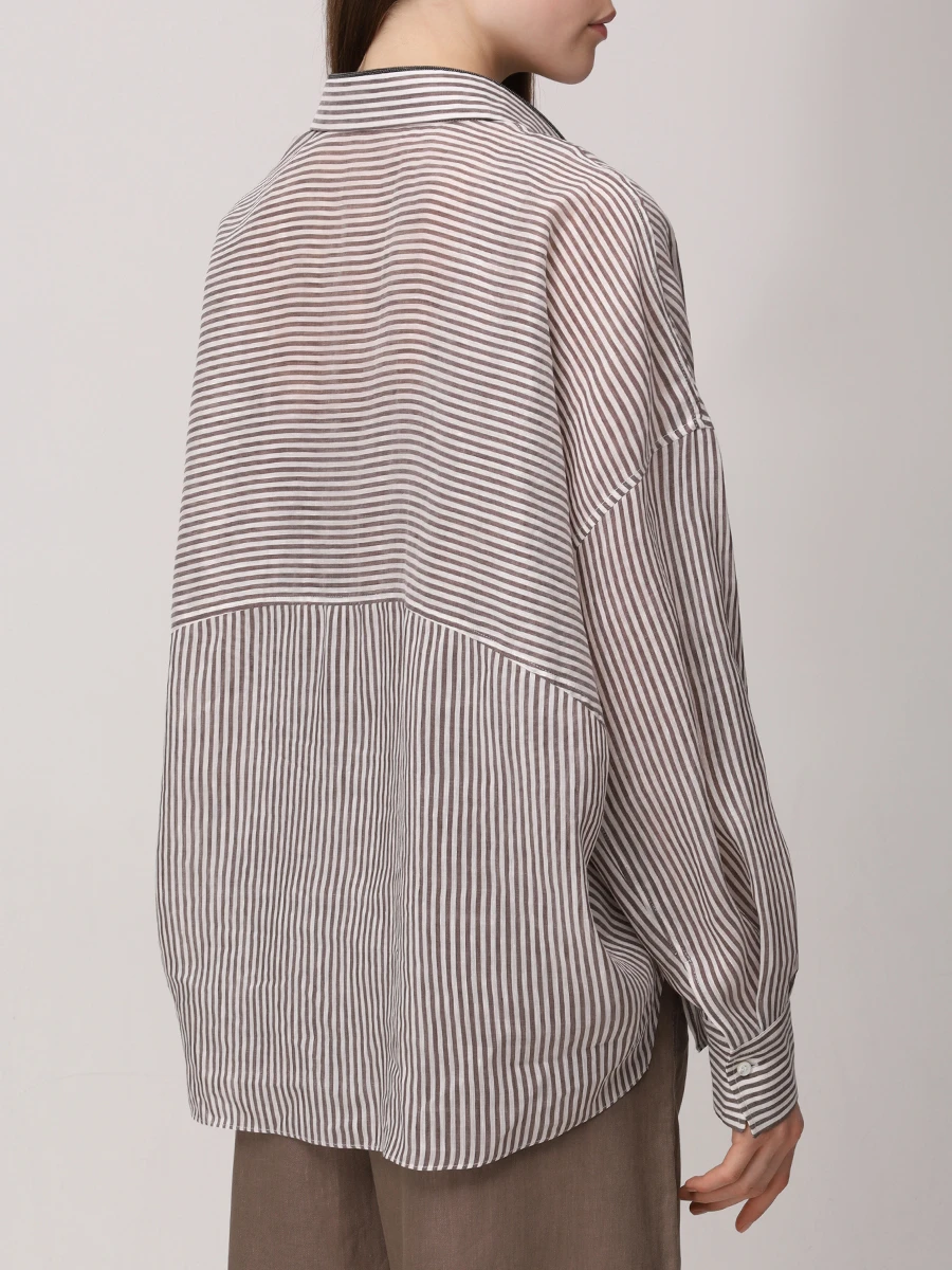 Рубашка изо льна и шелка