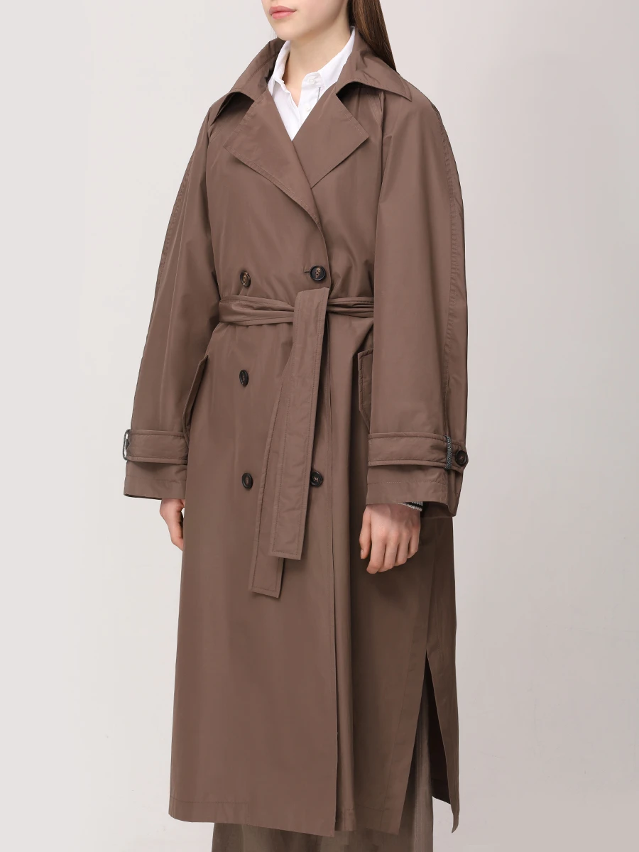 Плащ однотонный