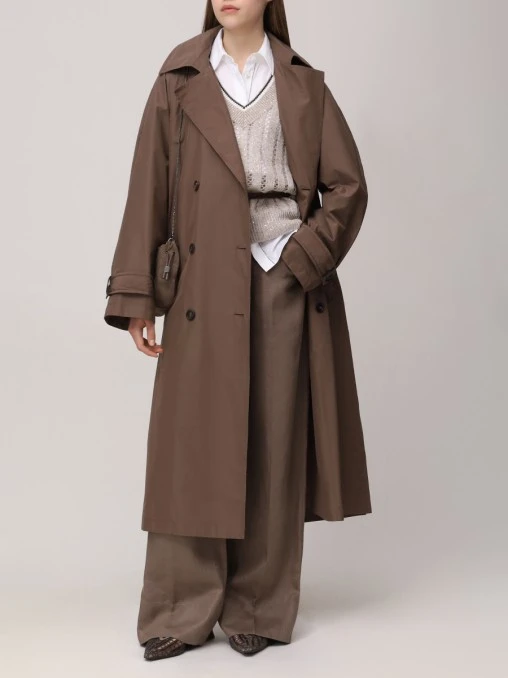 Плащ однотонный BRUNELLO CUCINELLI