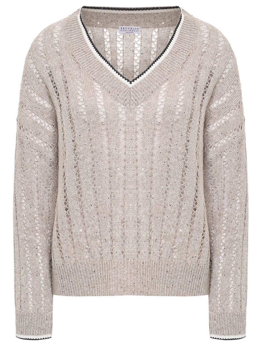 Пуловер льняной