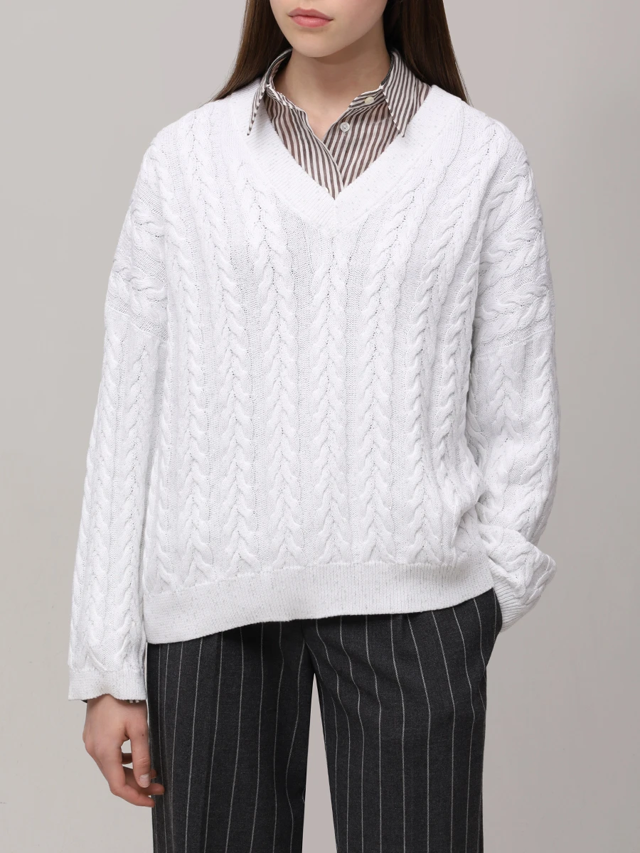 Пуловер хлопковый