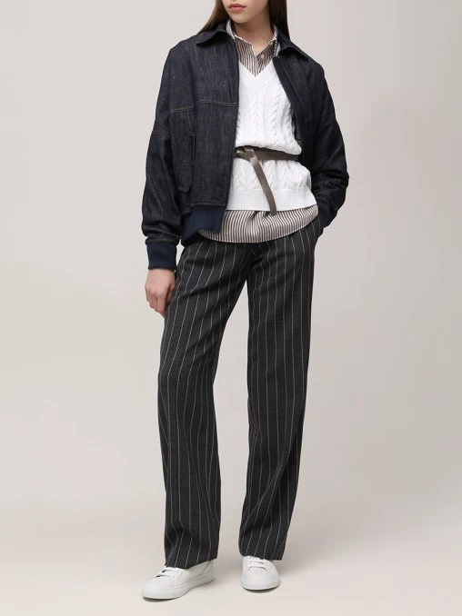 Пуловер хлопковый BRUNELLO CUCINELLI