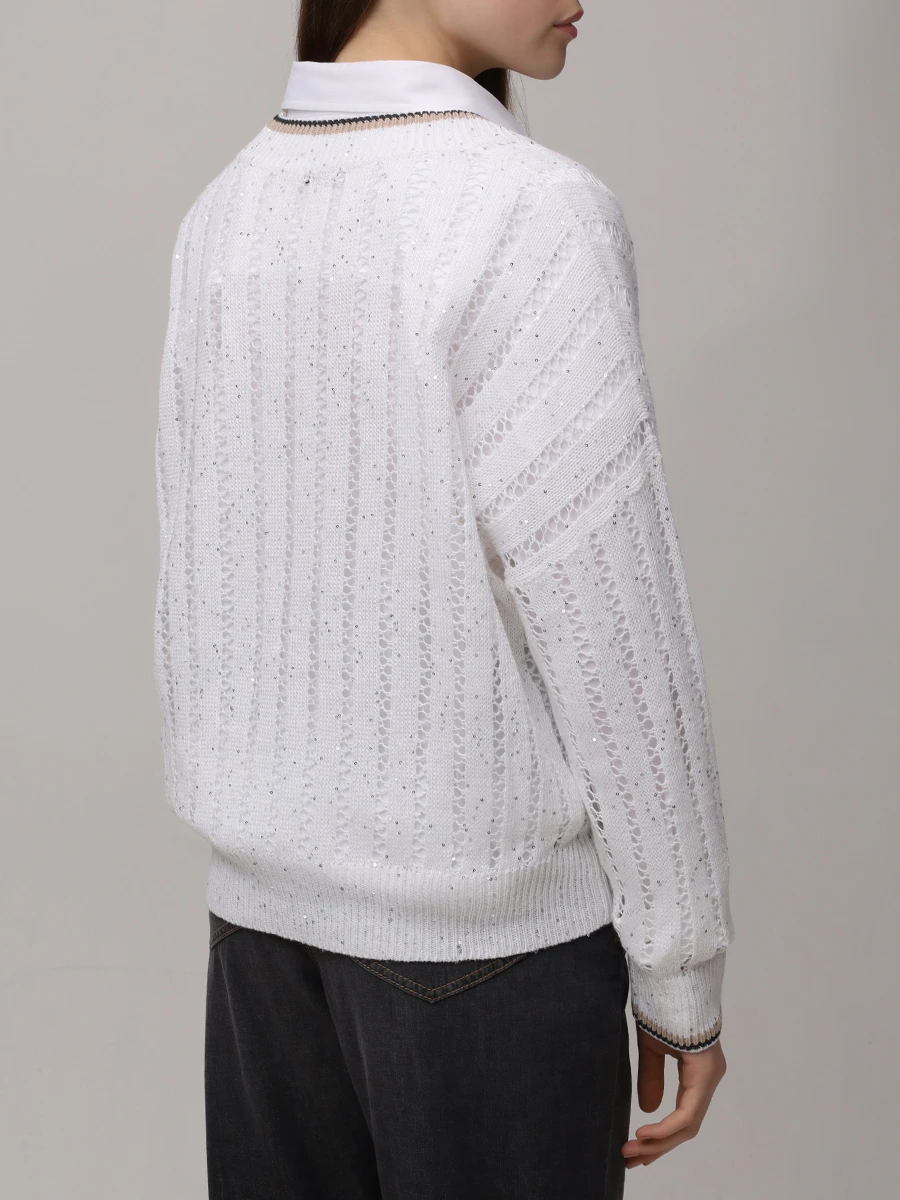 Пуловер льняной