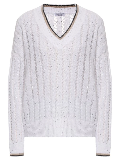 Пуловер льняной BRUNELLO CUCINELLI