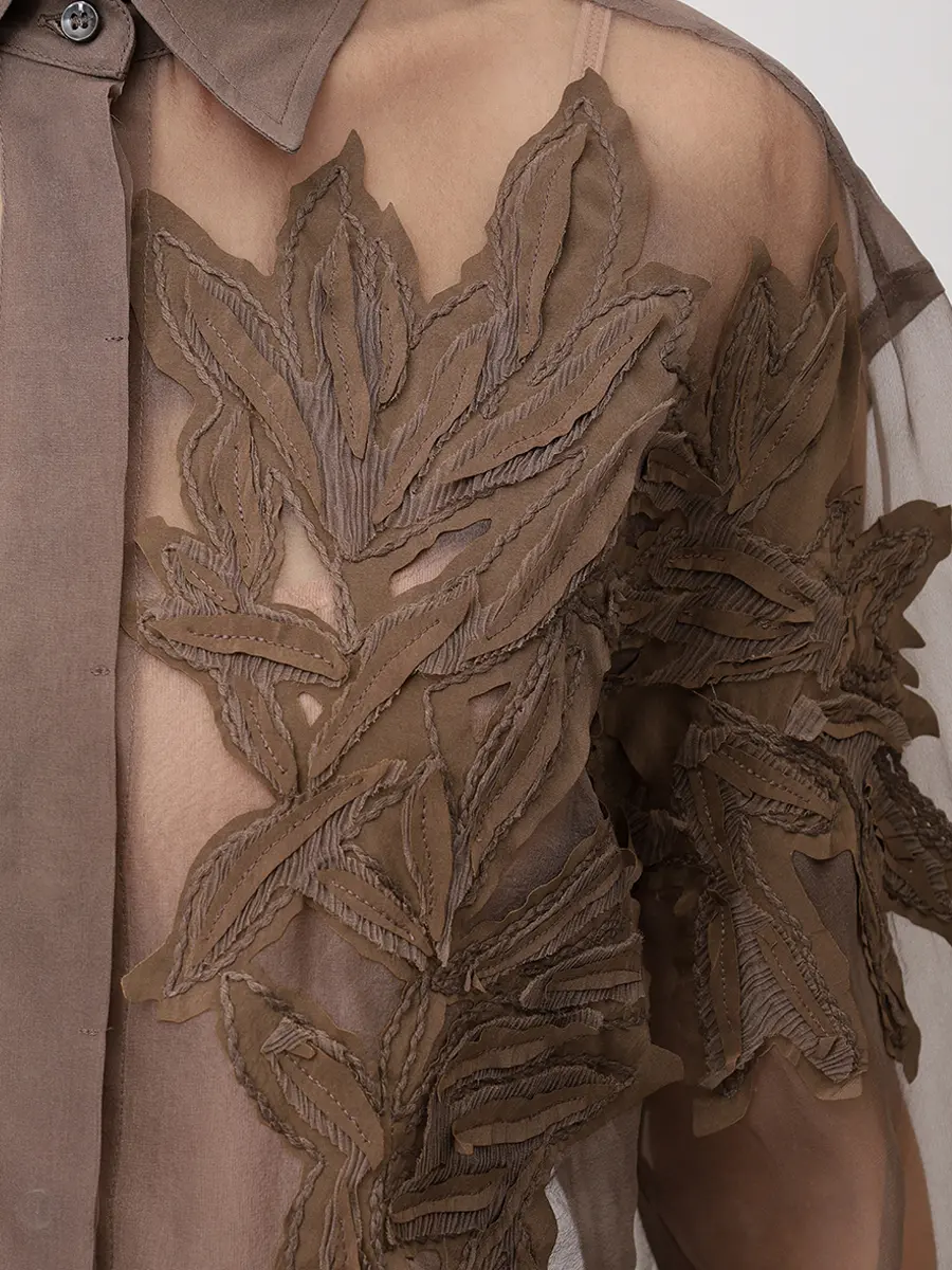 Блуза шелковая