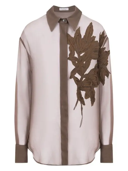 Блуза шелковая BRUNELLO CUCINELLI