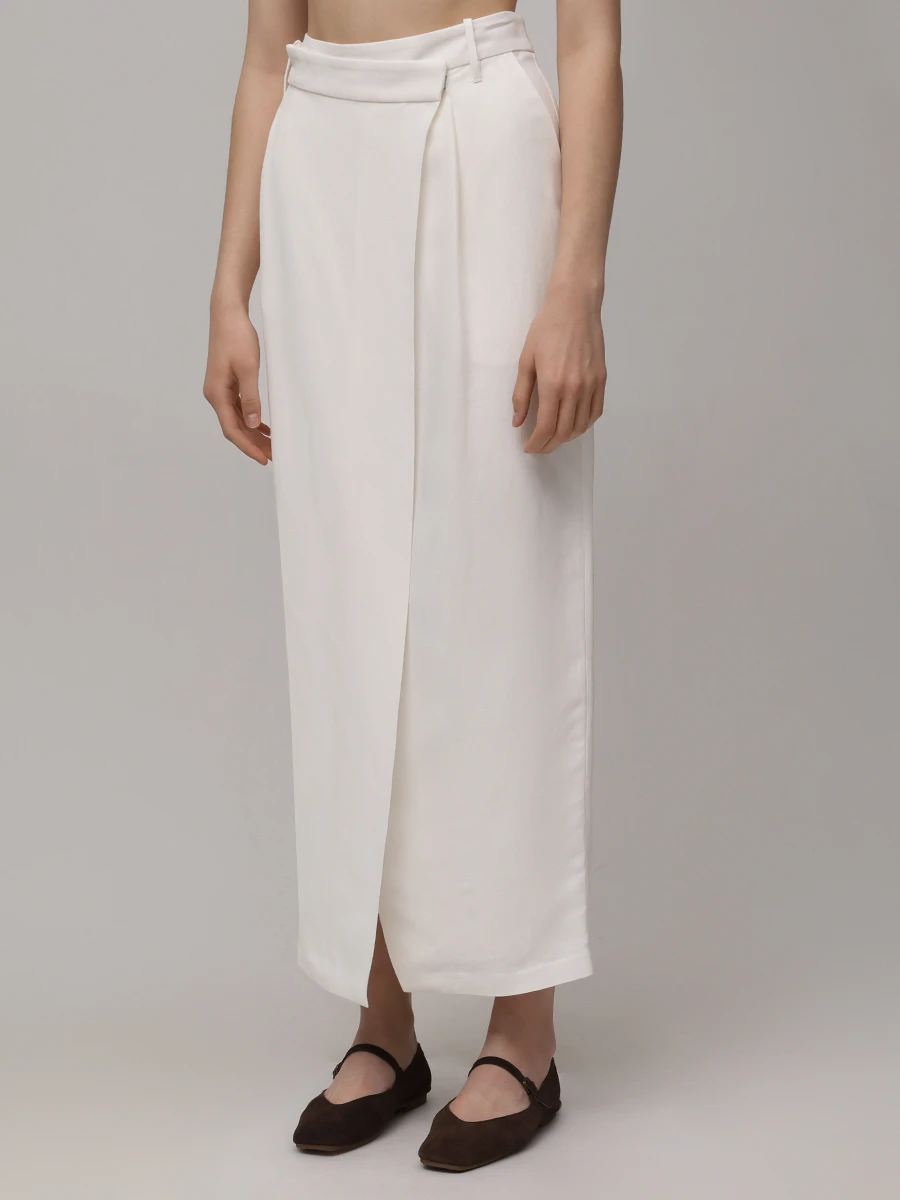 Юбка из вискозы и льна