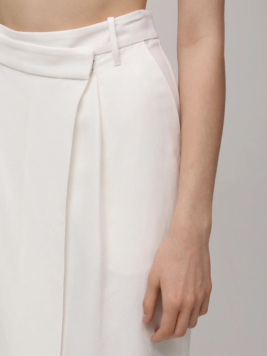 Юбка из вискозы и льна