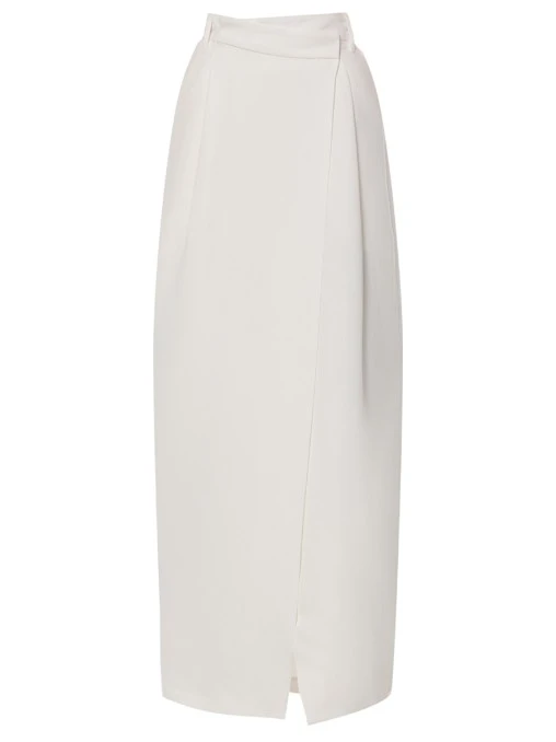 Юбка из вискозы и льна BRUNELLO CUCINELLI