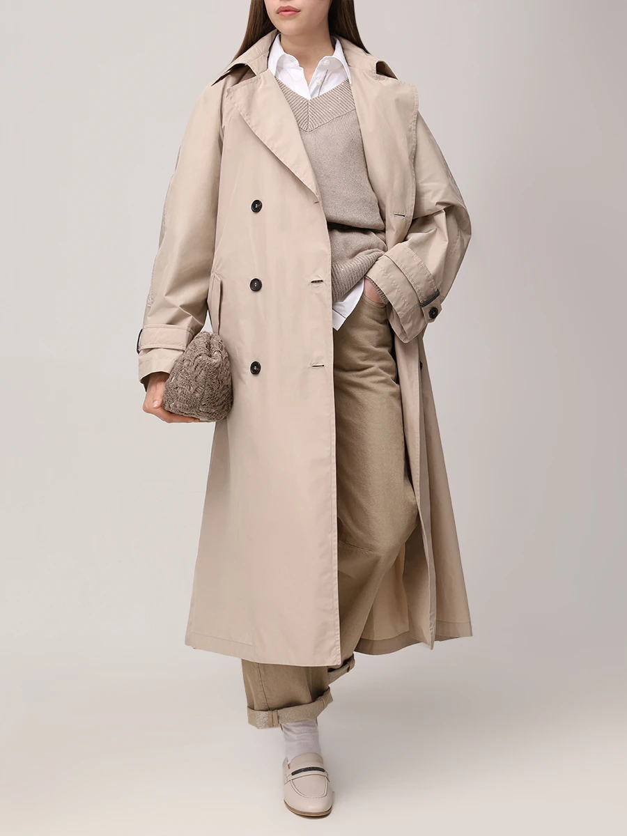 Пуловер изо льна и шелка