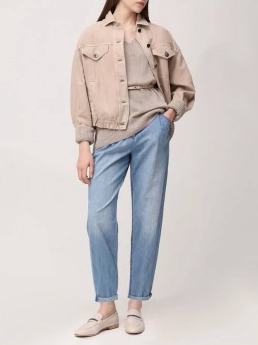 Джинсы хлопковые BRUNELLO CUCINELLI