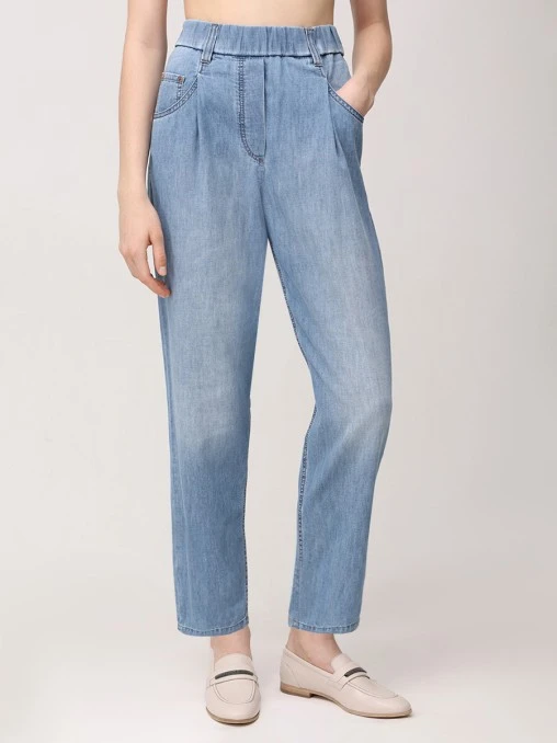 Джинсы хлопковые BRUNELLO CUCINELLI