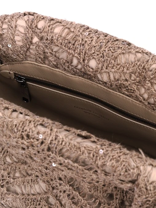 Сумка Pouch Marina Foliage Lace BRUNELLO CUCINELLI