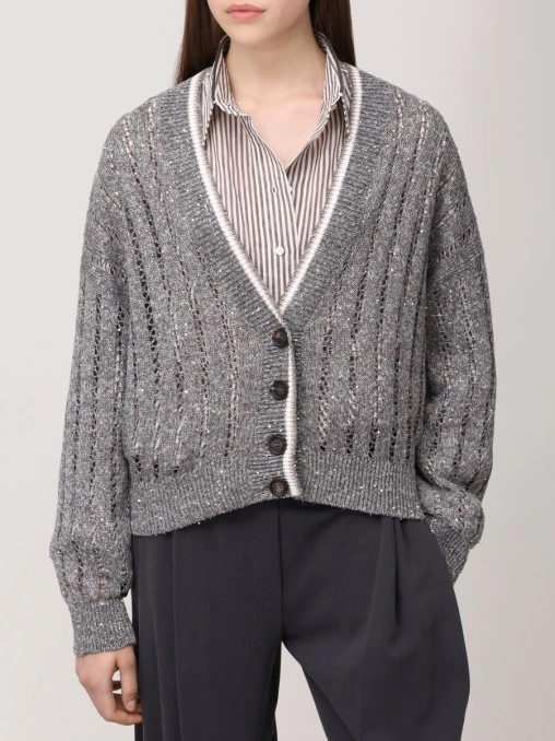 Кардиган льняной BRUNELLO CUCINELLI