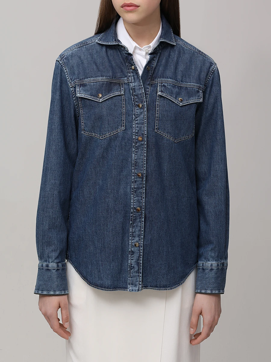 Рубашка джинсовая