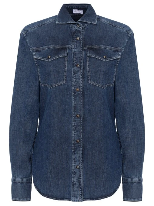 Рубашка джинсовая BRUNELLO CUCINELLI