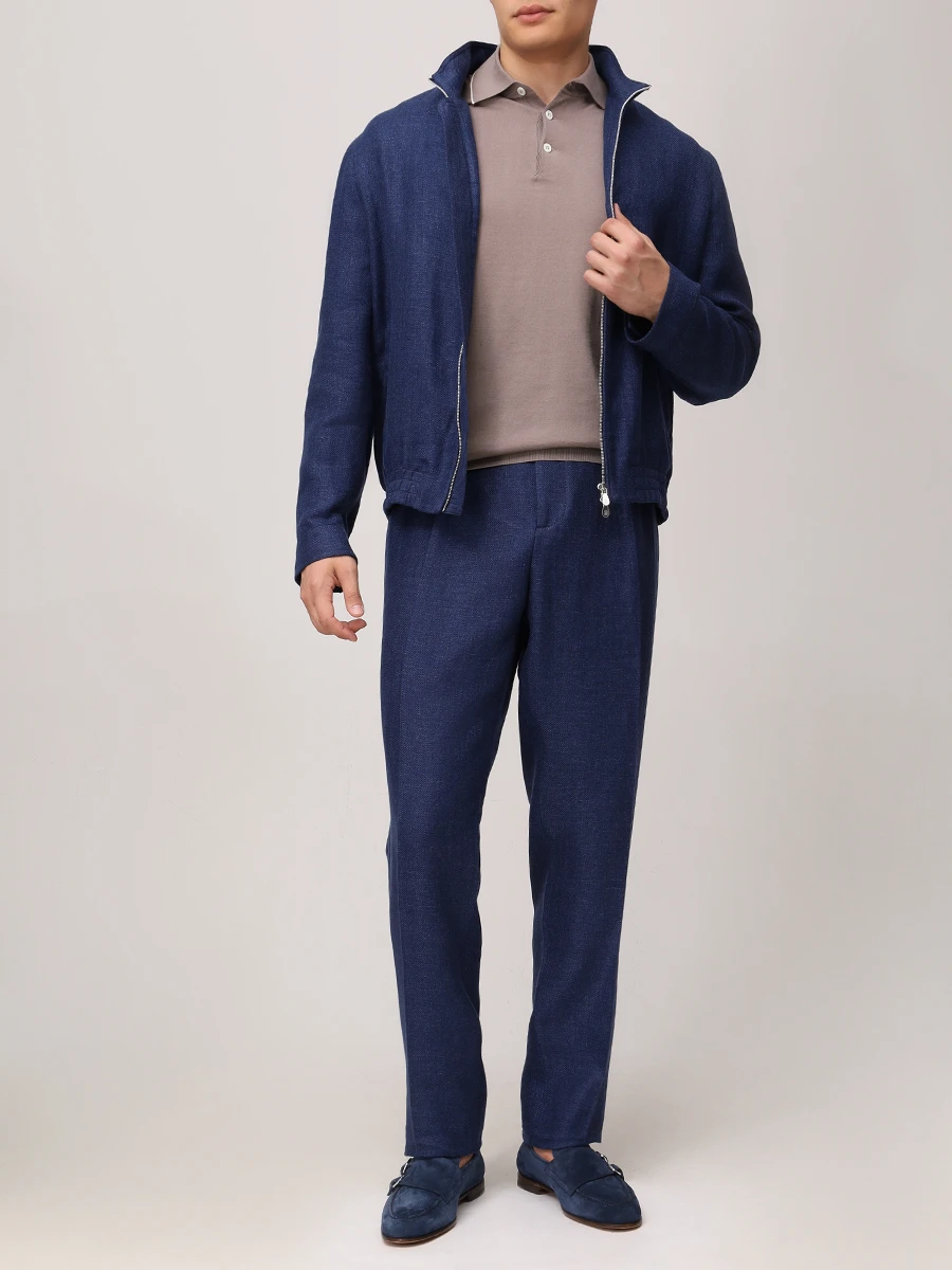 Бомбер изо льна и шерсти