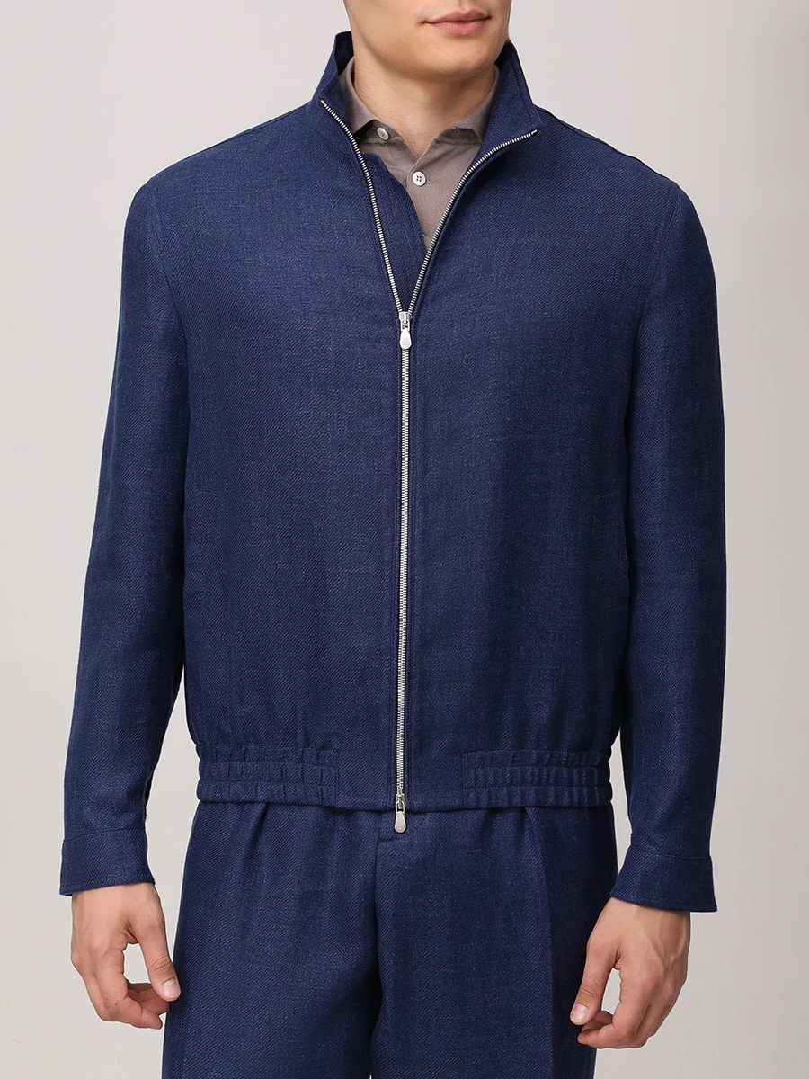 Бомбер изо льна и шерсти