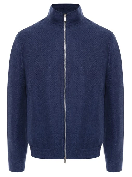 Бомбер изо льна и шерсти BRUNELLO CUCINELLI