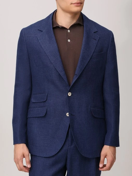 Костюм изо льна и шерсти BRUNELLO CUCINELLI