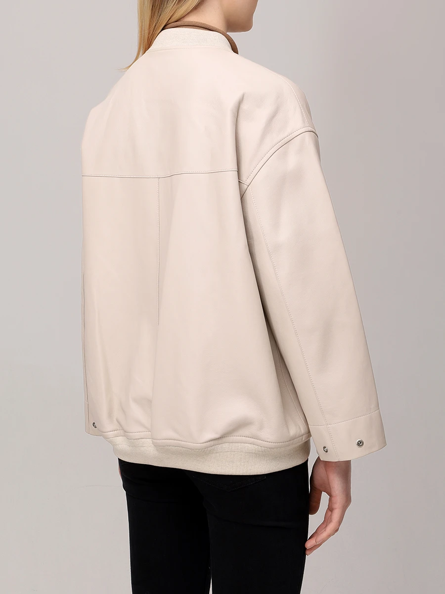 Бомбер кожаный