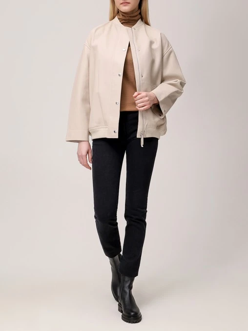 Бомбер кожаный YVES SALOMON