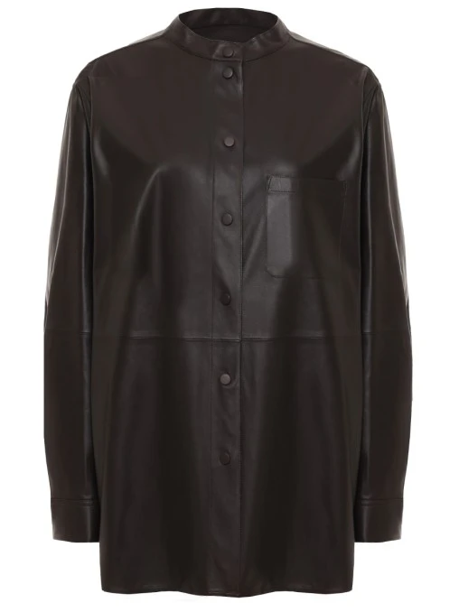 Рубашка кожаная YVES SALOMON