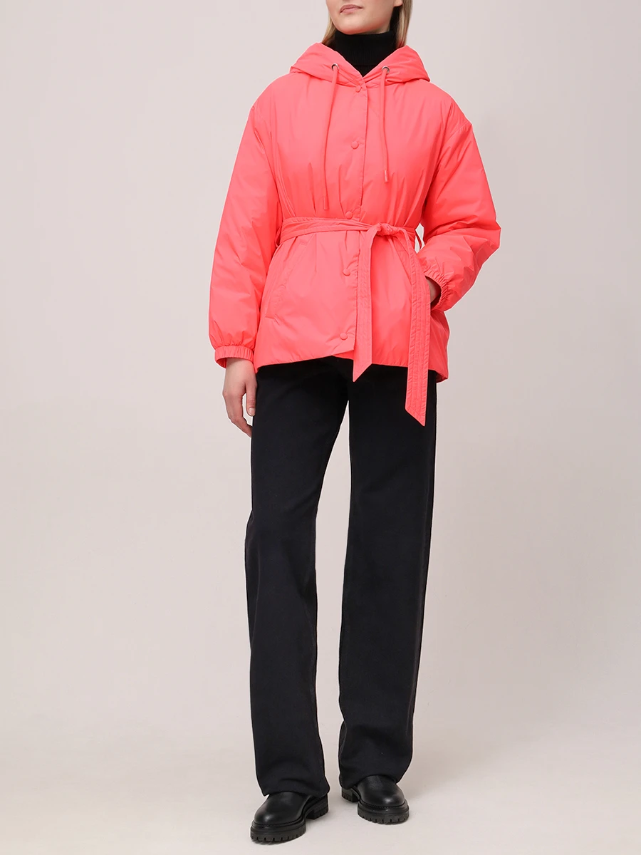 Пуховик однотонный