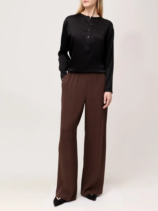 Брюки шелковые YVES SALOMON