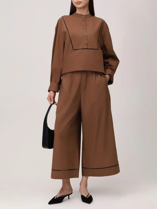 Блуза хлопковая YVES SALOMON