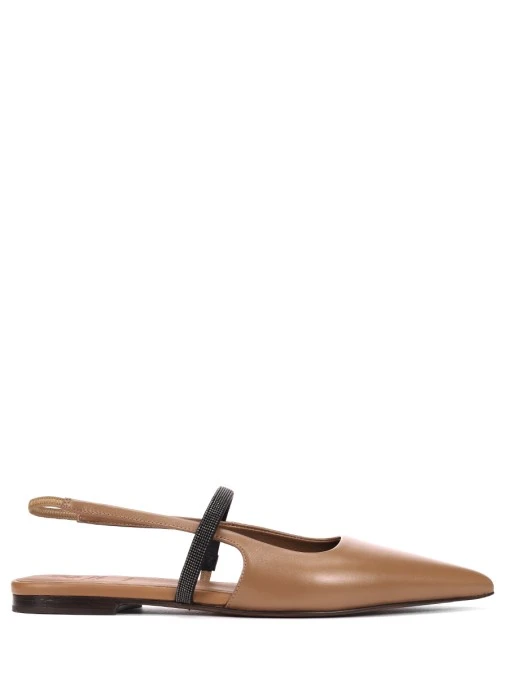 Балетки кожаные BRUNELLO CUCINELLI