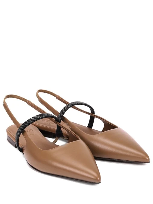 Балетки кожаные BRUNELLO CUCINELLI