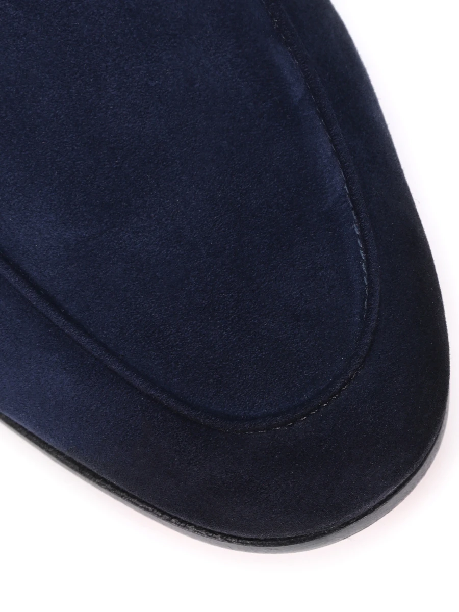 Лоферы замшевые