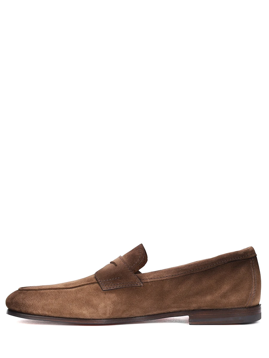 Лоферы замшевые