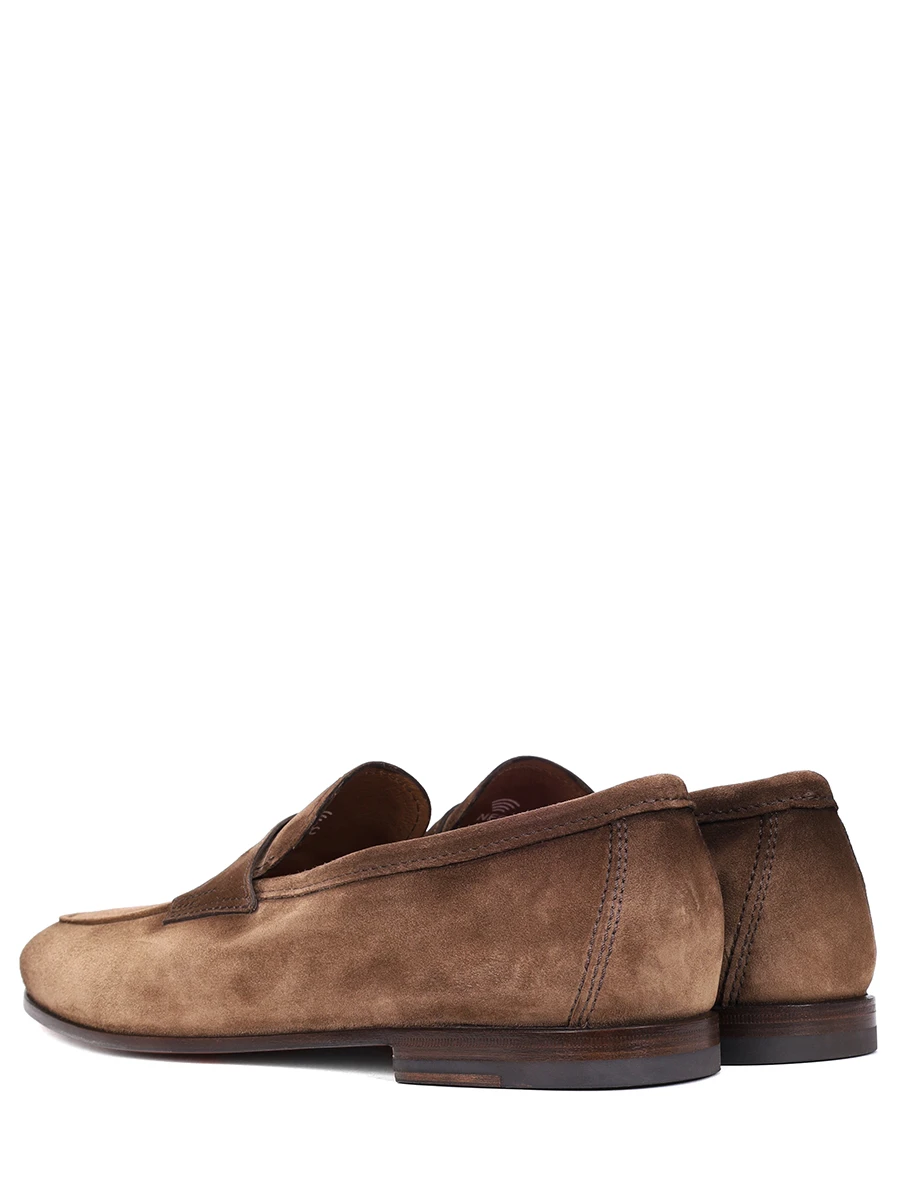 Лоферы замшевые