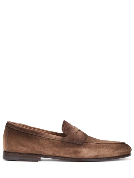 Лоферы замшевые SANTONI