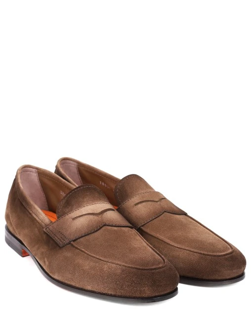 Лоферы замшевые SANTONI