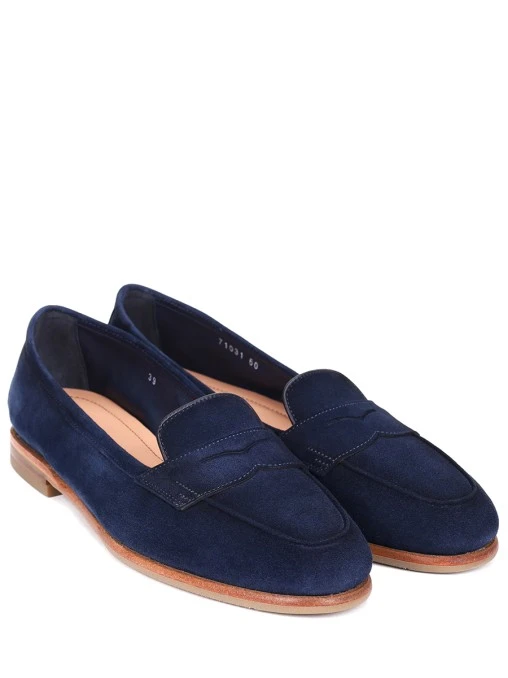 Лоферы замшевые SANTONI