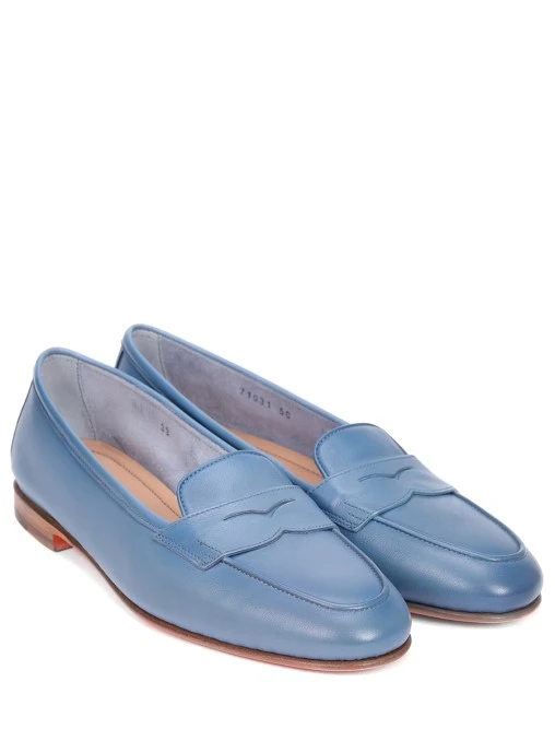 Лоферы кожаные SANTONI