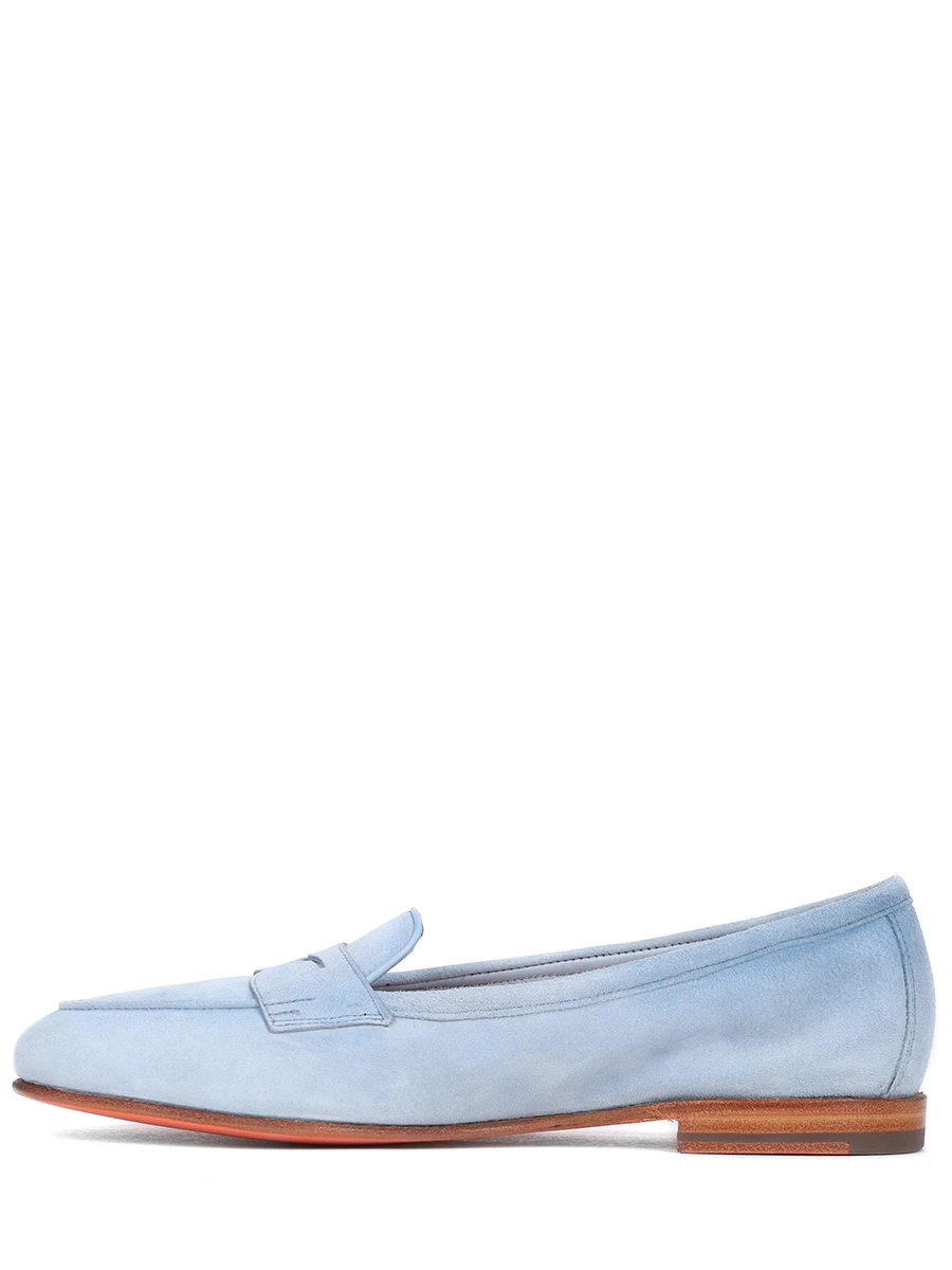 Лоферы замшевые